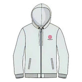 Winchester Running Club Unisex Full Zip Hoodie, Grey